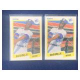 (2) 1990 Fleer Ken Griffey Jr