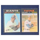 (2) 1971 Topps Carew - McCovey