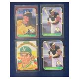 (4) 1987 Donruss Jose Canseco