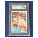 1963 Topps Bob Uecker SGC 2.5