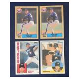 (4) 1983-1987 Topps Nolan Ryan Lot