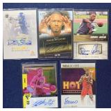(5) Modern AUTOGRAPHED insert Cards