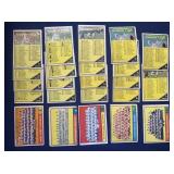 (23)1961 Topps Baseball Marked Checklists & Teams