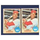 (2) 1968 Topps Vada Pinson