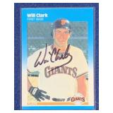 1987 Fleer Will Clark AUTOGRAPHED