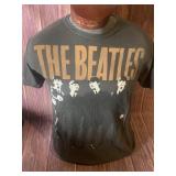 The Beatles Band T Shirt Mens Medium Black Rock