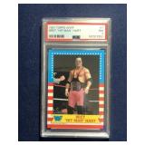 1987 Topps Bret Hit Man Hart RC PSA 7