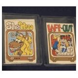 (2) Rare Wacky TV Cards - SheHaw, LaffOut