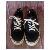 Fila Black Canvas Lace Up Sneakers Size 9.5