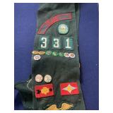 Vintage 1960s Girl Scout Sash 20+ Merit Badges