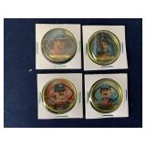(4) Vintage Topps Coins Ripken, Mattingly, Boggs