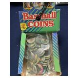 (100) Vtg Topps Coins w/Box (has stars)