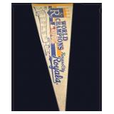 Vtg 1985 World Series KC Royals Pennant