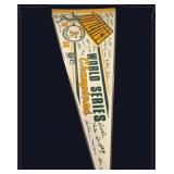 Vtg 1989 World Series Oakland A's Pennant