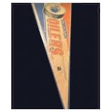 Vintage 1980s Edmonton Oilers Pennant