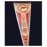 Vtg 1987 NL Champs St Louis Cards Pennant