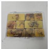 floral magnet set ,9 total.