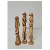 Pencil Santa's 1993 handpainted ceramics