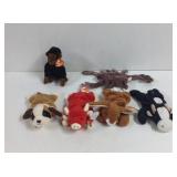 Vintage TY Animal Beanie Babies, with tags 6