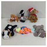 Vintage TY Beanie Babies 6 Total with tags