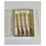 Vintage Antique Florentine Party Knives with Box