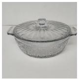 Pioneer women Adeline 2.5qt round clear pressed