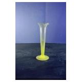 Purple Glass Ruffled bud vase UV WITH 365NM