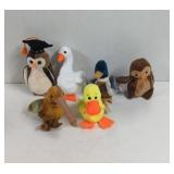 Vintage TY Bird Beanie Babies,with tags.