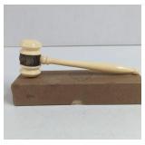 1956 Lucregia Seats Morton Gavel With Sterling