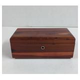 Vintage Lane Cedar Chest Jewelry box
