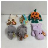 Vintage TY Beanie Babies 6 Total , with tags.
