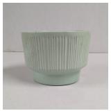 Mint green Ribbed Planter