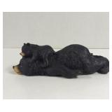 Decorative Black Mama Bear and Baby Figure