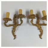 Vintage Bronx Veritable Electric Candle Sconces