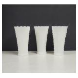 Anchor Hocking Teardrop and Pearl Milk glass