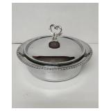 Vintage Shelton ware chrome casserole serving