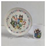 Vintage Allied Chemical Melamine Childrens