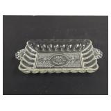 Vintage Anchor Hocking Pressed Glass Relish Dish