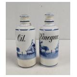 Vintage Delft Blue Germany porcelain Oil And