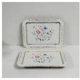 Vintage Metal Lap TV Trays