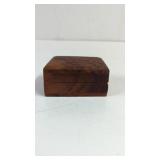 Vintage Carved Wood Trinket Box