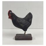 Primitive Wood Carved Chicken Decor