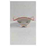 Vintage Floral Footed Bowl