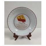 Winley Porcelain China Cherry Pie Recipe Pie