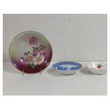 Vintage Bavaria Floral Serving Bowl and Dessert
