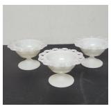 Vintage Anchor Hocking Milk glass Pedestal