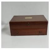 Vintage Mahogany Towle Sterling Box