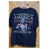 Trump 2024 Black t shirt sz large