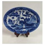 Vintage Blue Willow Japan Oval Platter