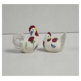 Hen and Rooster salt and pepper Shakers